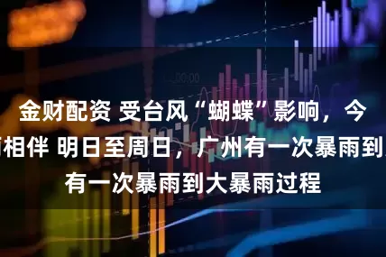 金财配资 受台风“蝴蝶”影响，今日阳光雷雨相伴 明日至周日，广州有一次暴雨到大暴雨过程